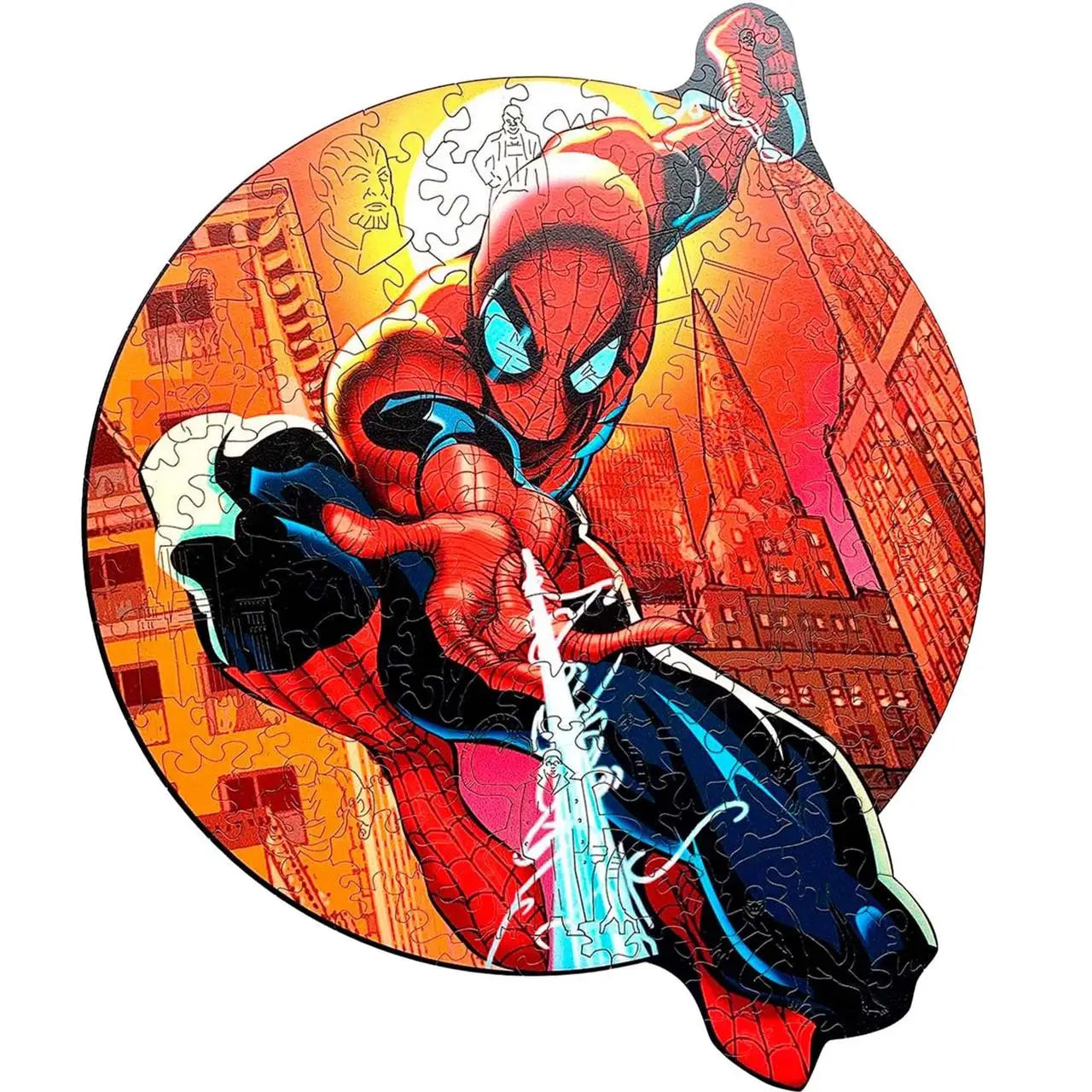 WOODEN JIGSAW PUZZLE SPIDER HERO