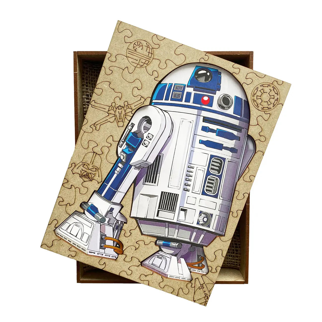 WOODEN JIGSAW PUZZLE STAR ROBOT