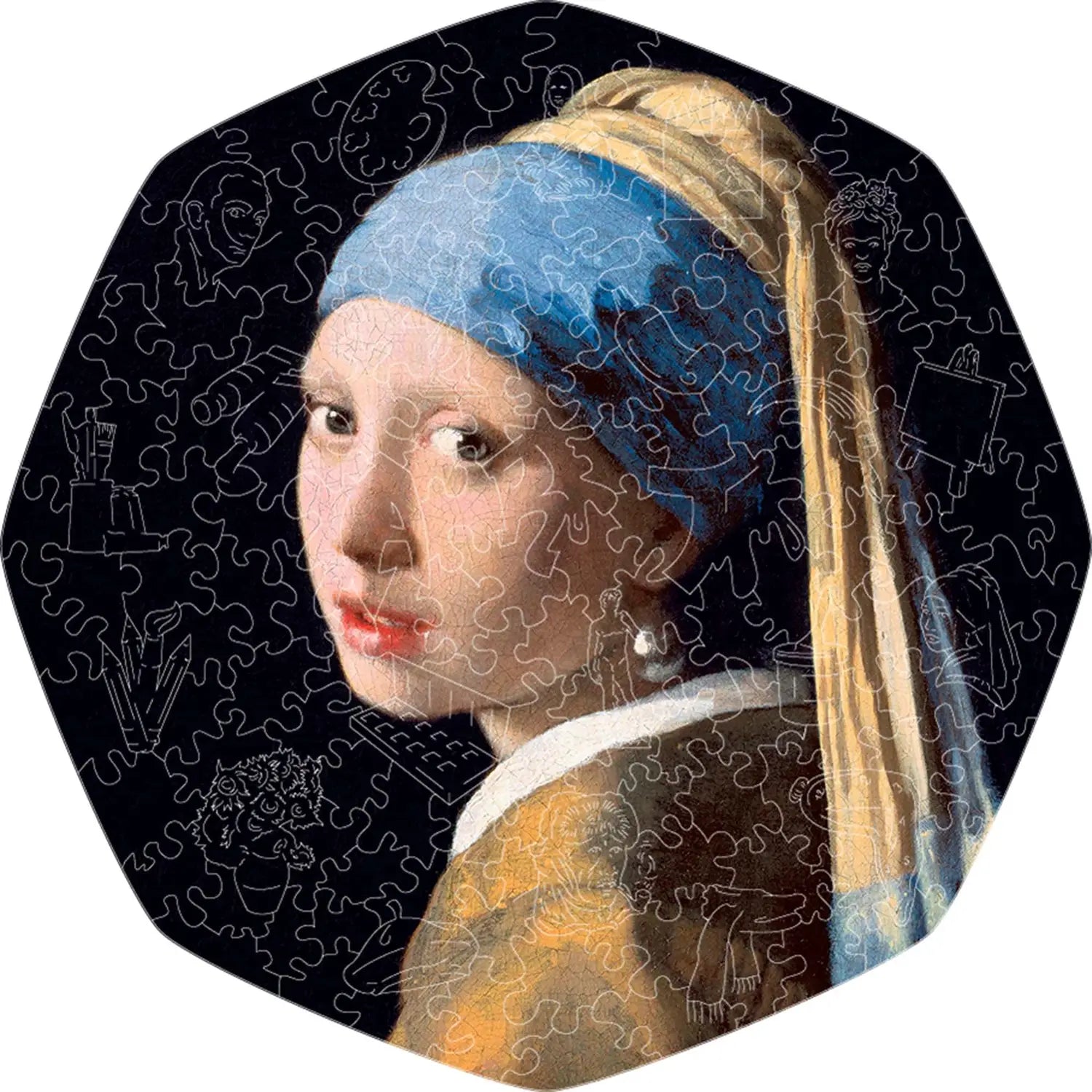 WOODEN JIGSAW PUZZLE GIRL WITH A PEARL EARRING