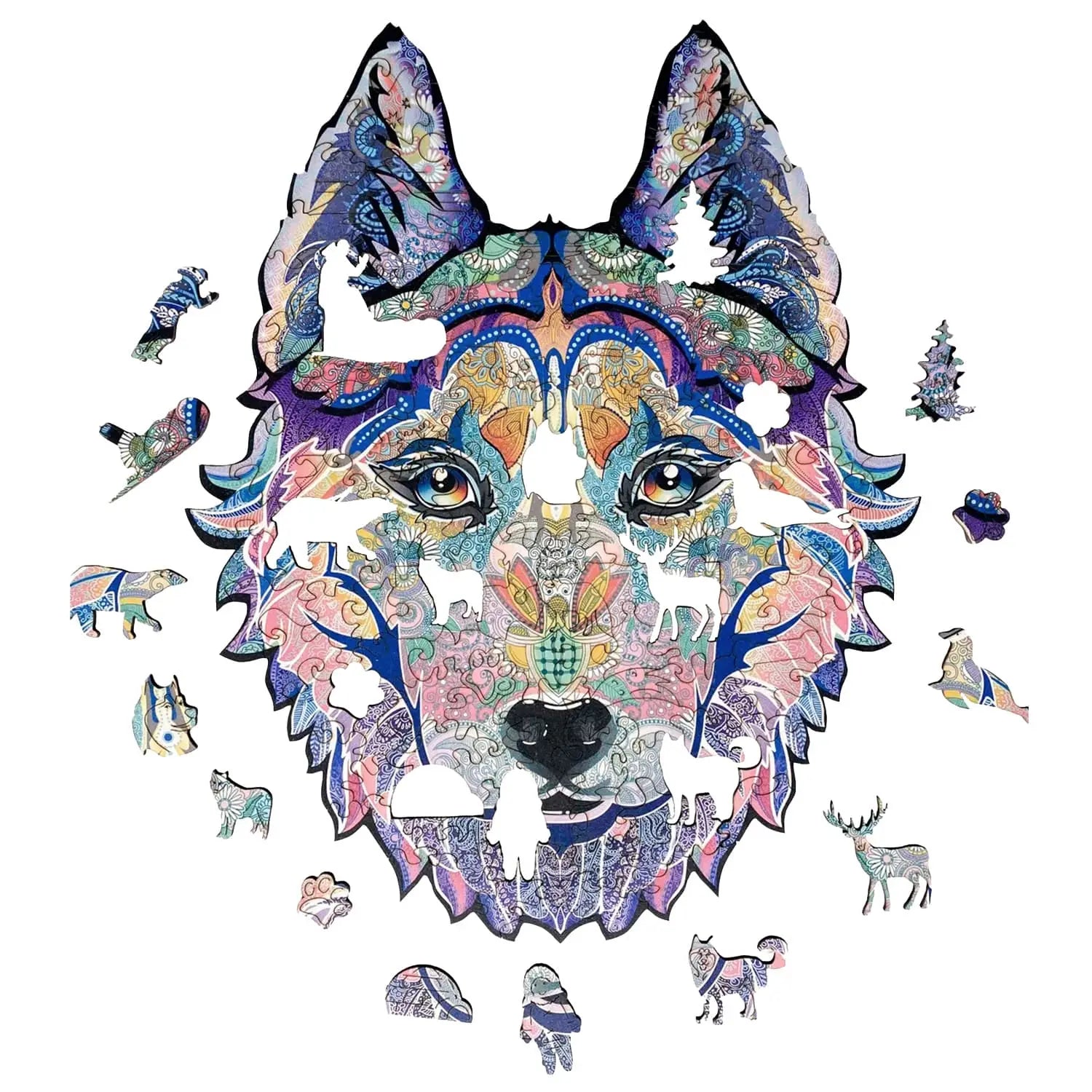 WOODEN JIGSAW PUZZLE HUSKY