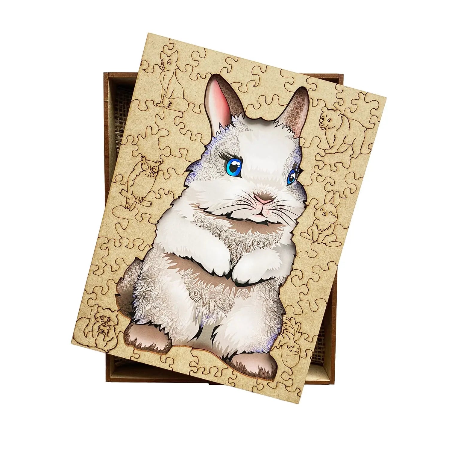 WOODEN JIGSAW PUZZLE BUNNY