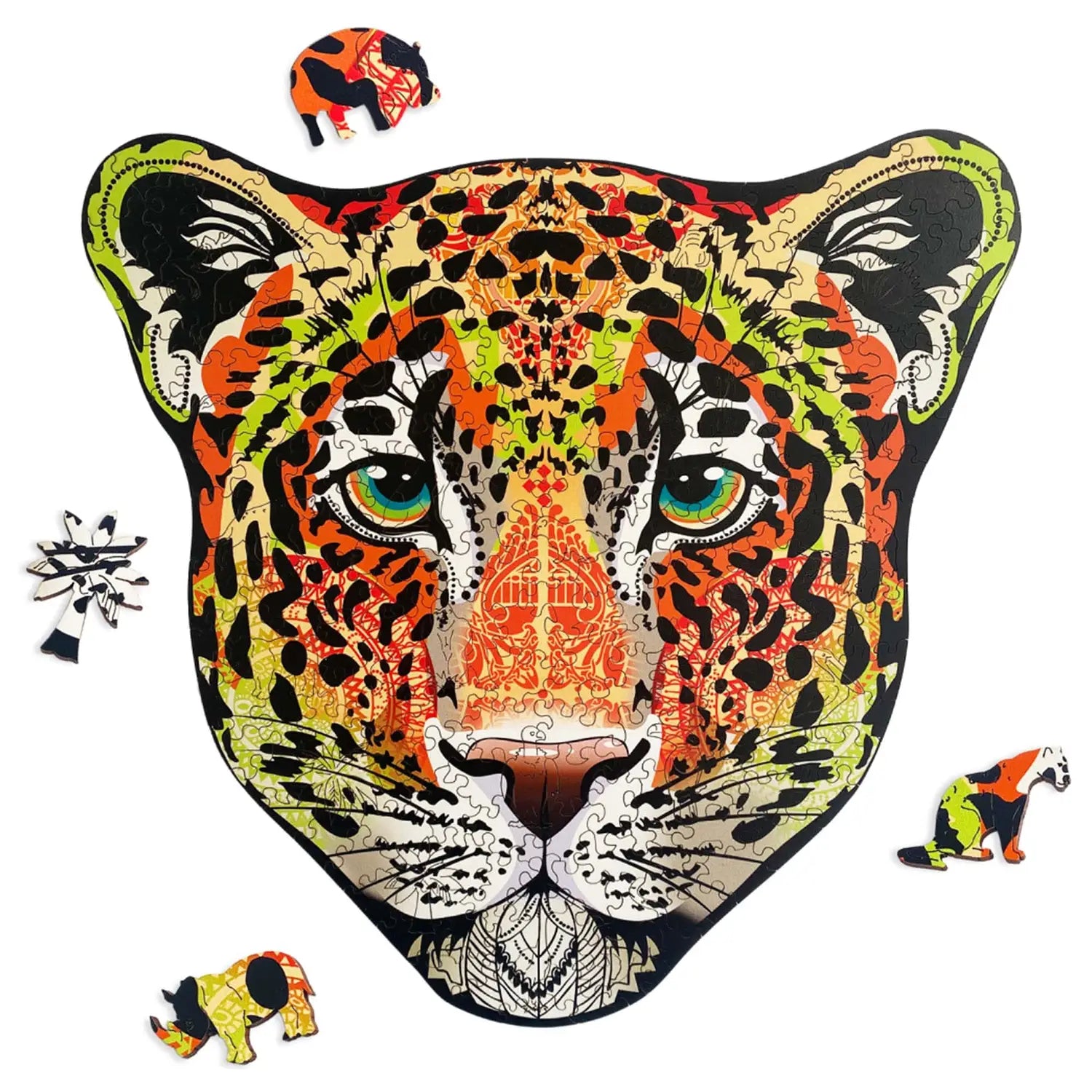 WOODEN JIGSAW PUZZLE LEOPARD