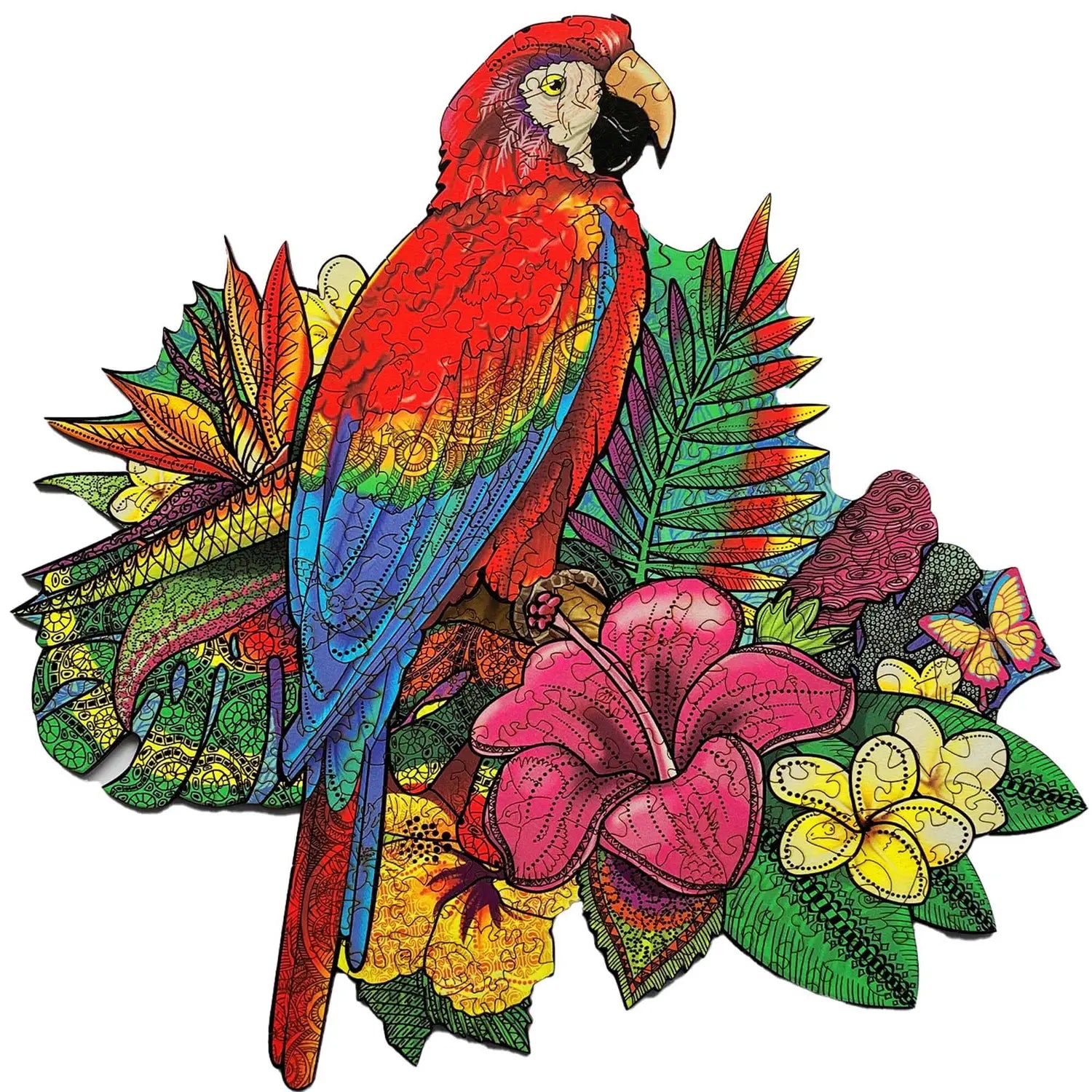 WOODEN JIGSAW PUZZLE PARROT