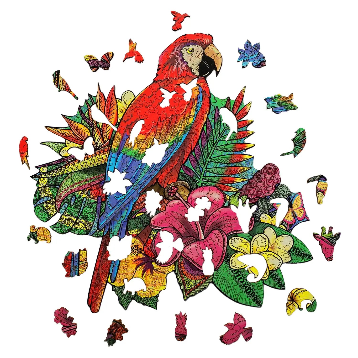 WOODEN JIGSAW PUZZLE PARROT