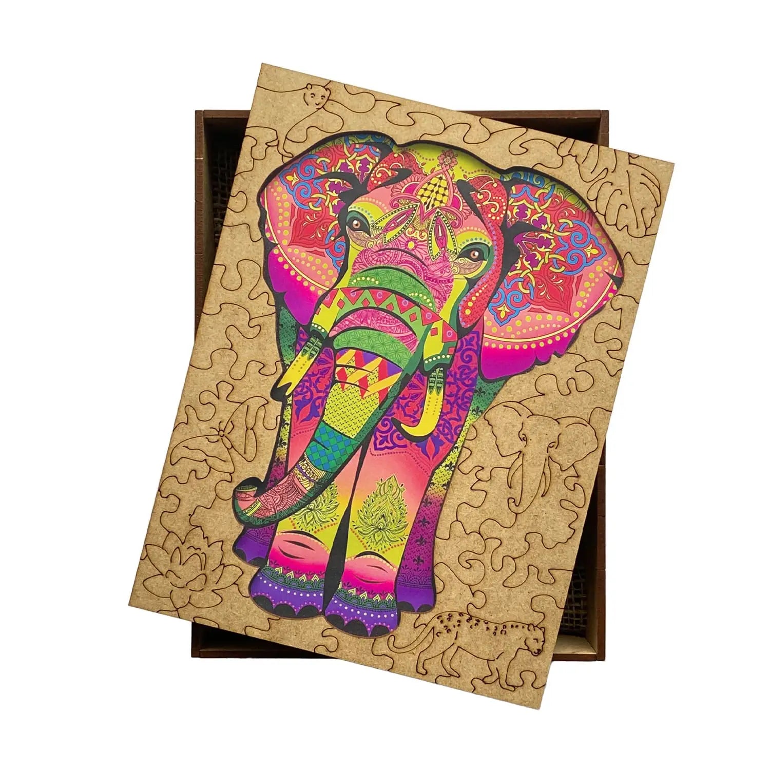 WOODEN JIGSAW PUZZLE ELEPHANT