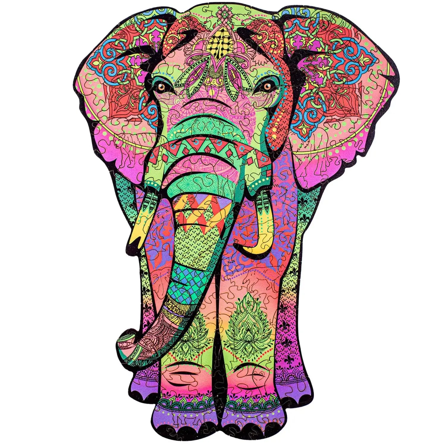 WOODEN JIGSAW PUZZLE ELEPHANT