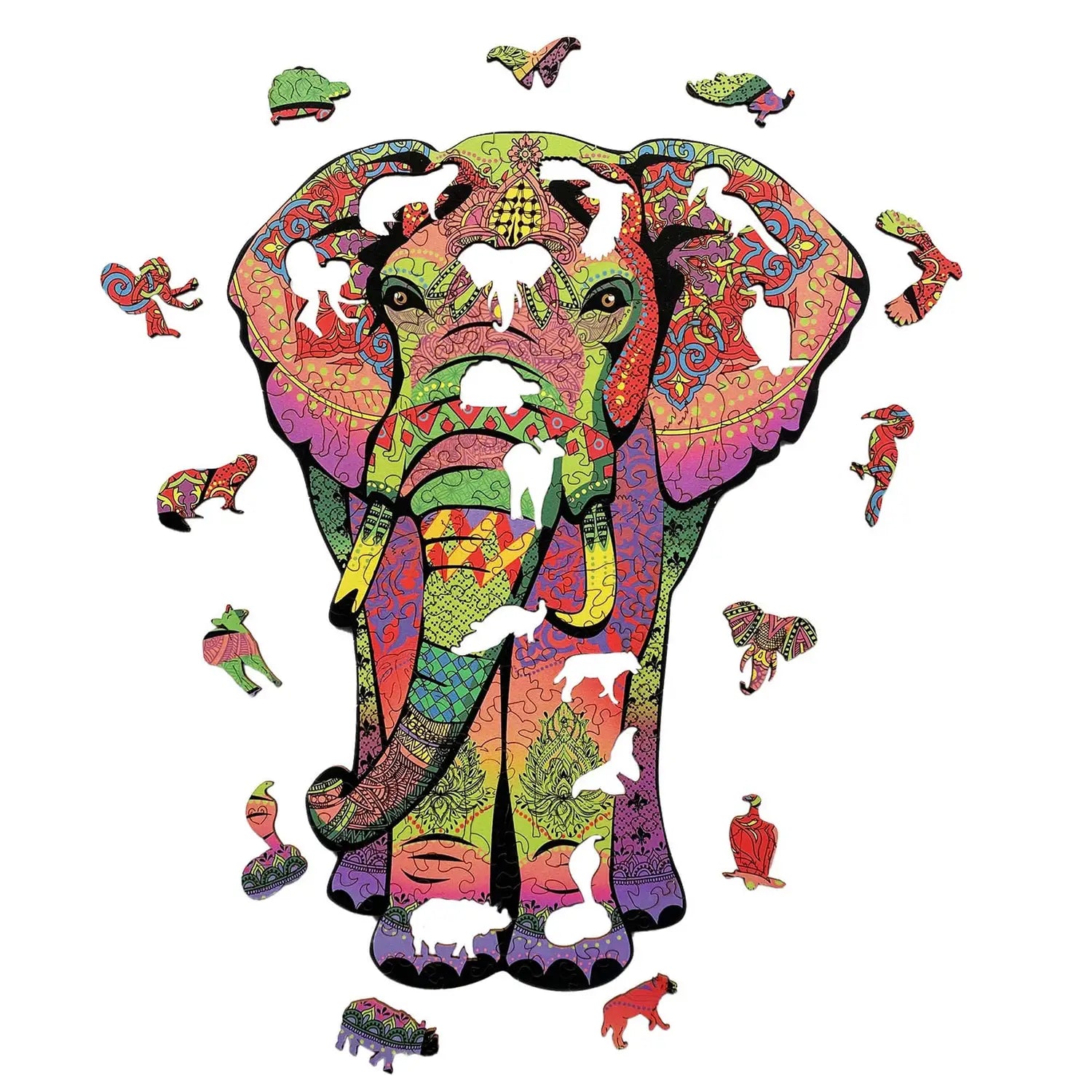 WOODEN JIGSAW PUZZLE ELEPHANT