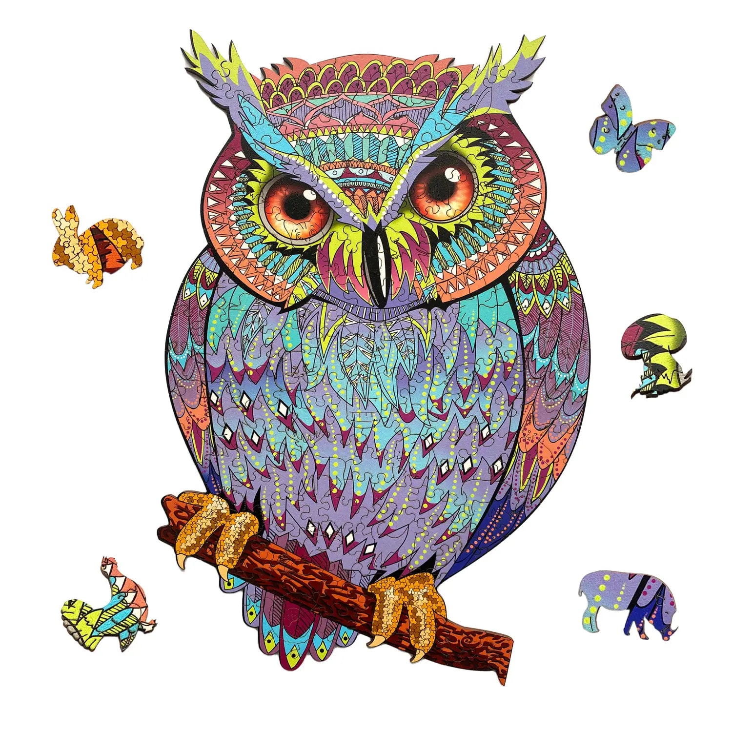 WOODEN JIGSAW PUZZLE TAWNY OWL