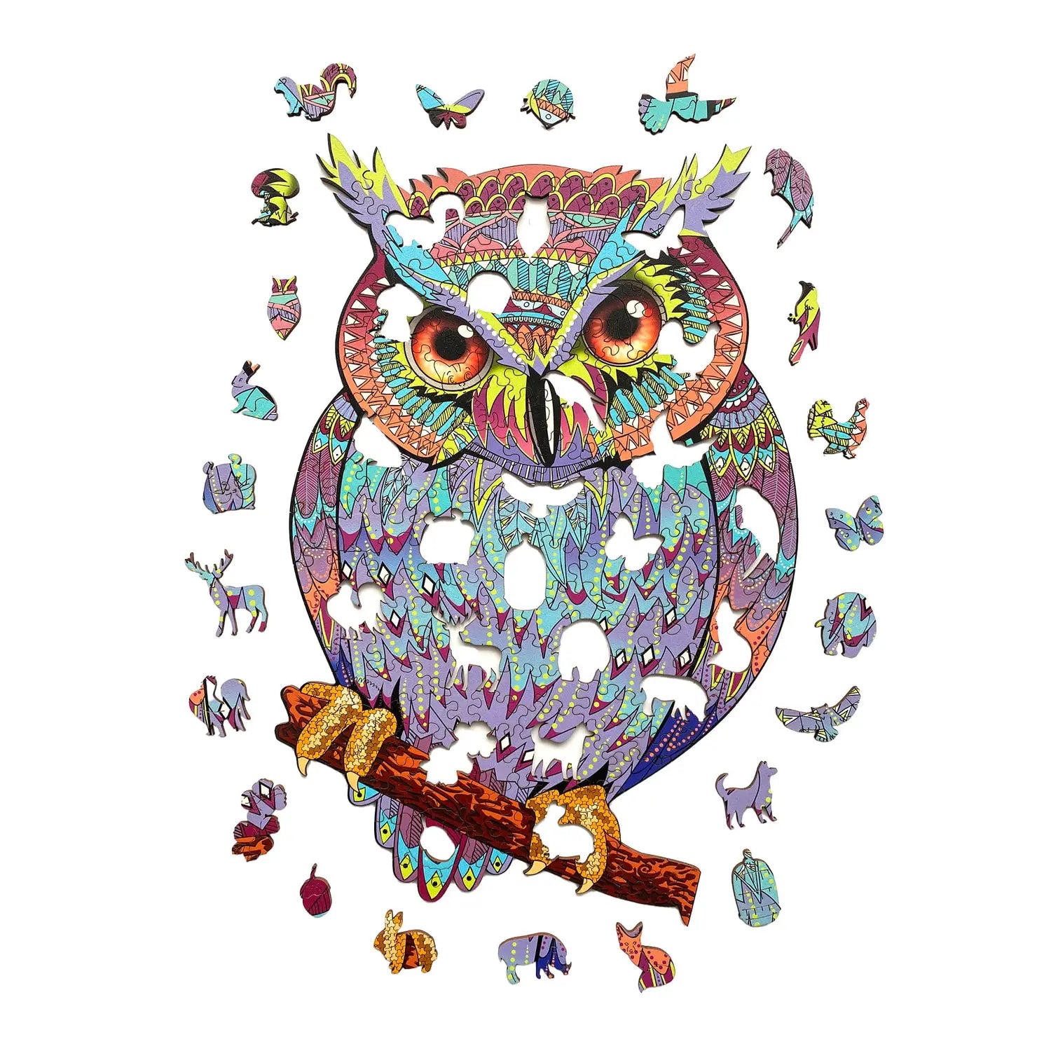 WOODEN JIGSAW PUZZLE TAWNY OWL