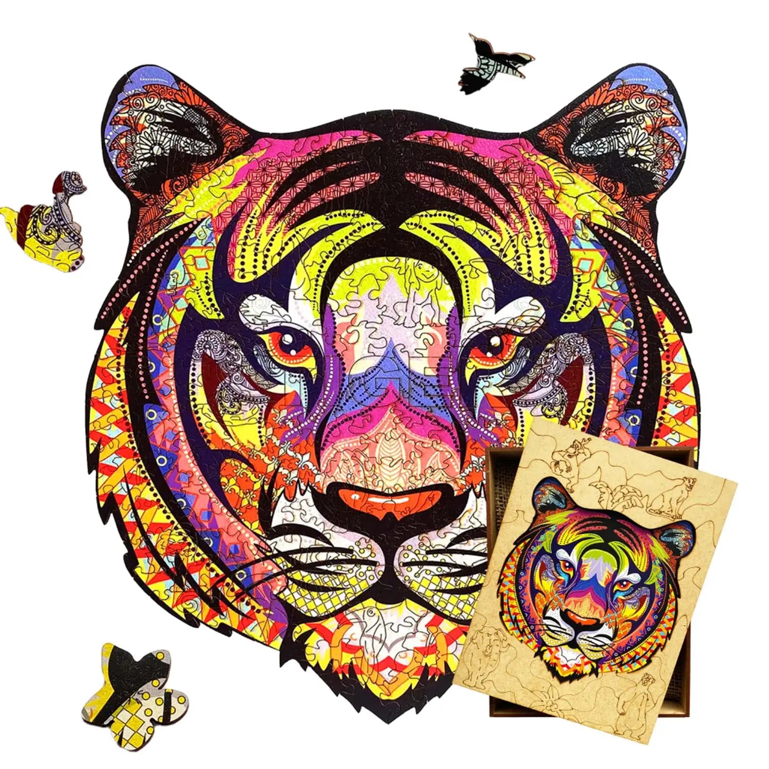 WOODEN JIGSAW PUZZLE TIGER