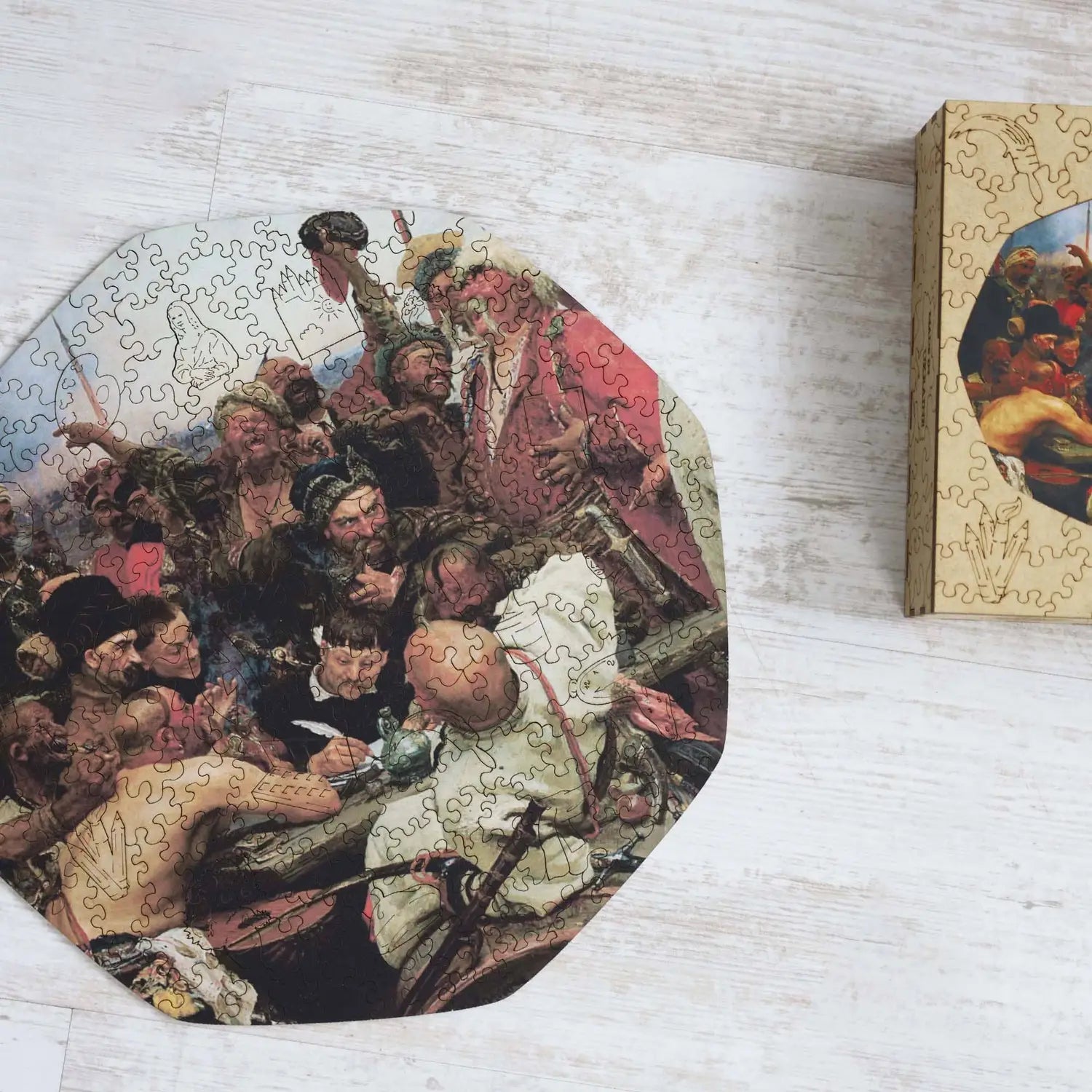 WOODEN JIGSAW PUZZLE COSSACKS