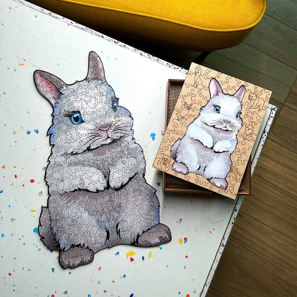 WOODEN JIGSAW PUZZLE BUNNY