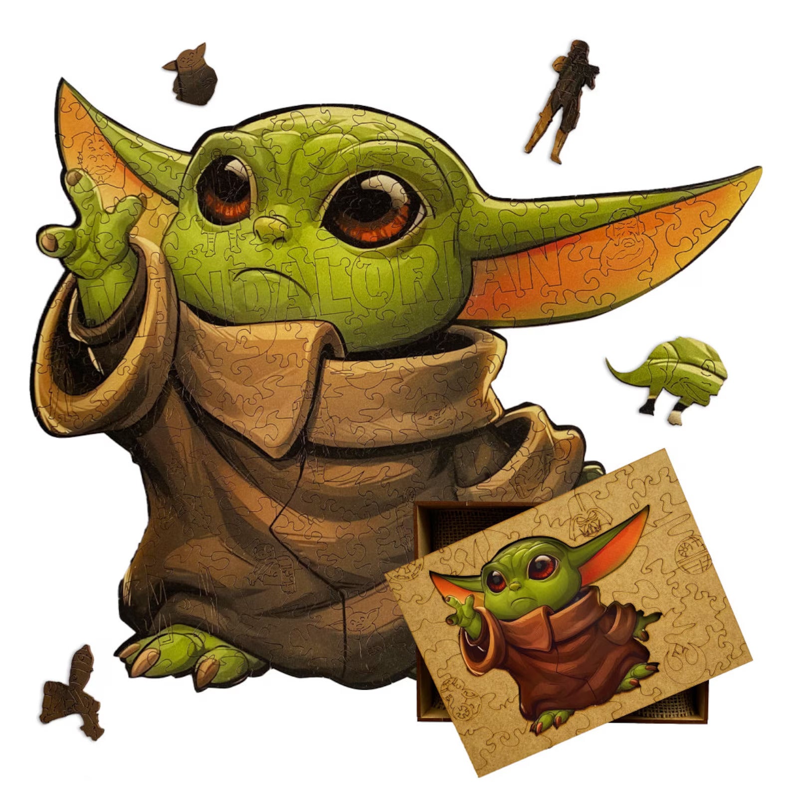 Baby Yoda 'Cute Grogu Ver.02' 3D Wood Jigsaw Puzzle – Winston Puzzles