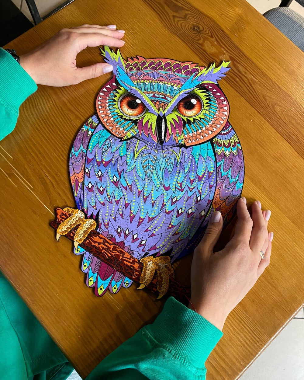 WOODEN JIGSAW PUZZLE TAWNY OWL