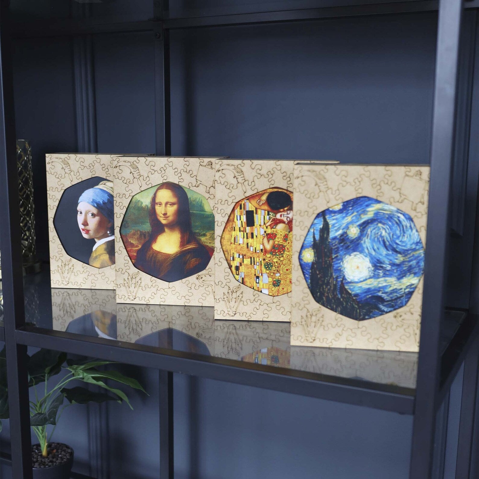 WOODEN JIGSAW PUZZLE STARRY NIGHT