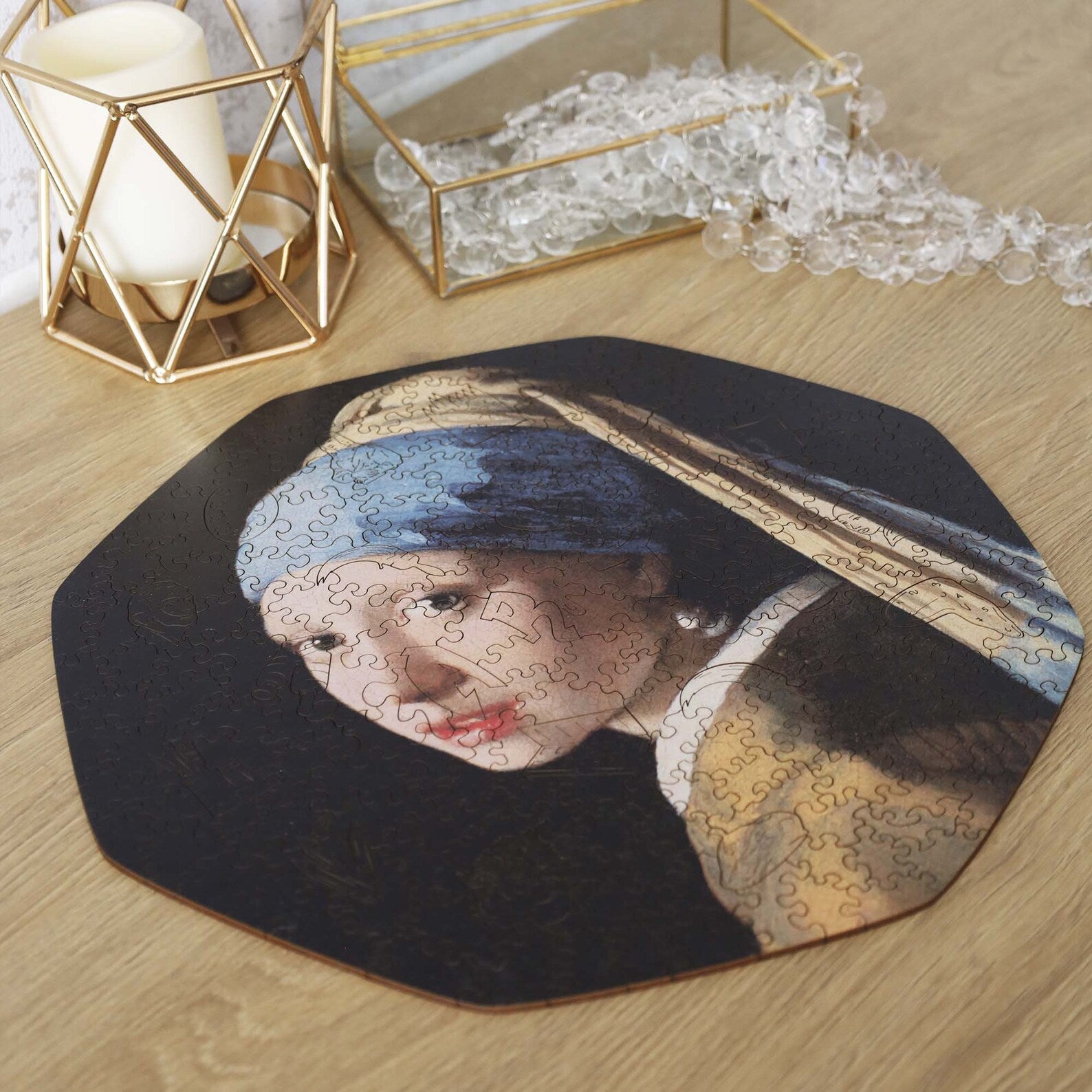 WOODEN JIGSAW PUZZLE GIRL WITH A PEARL EARRING