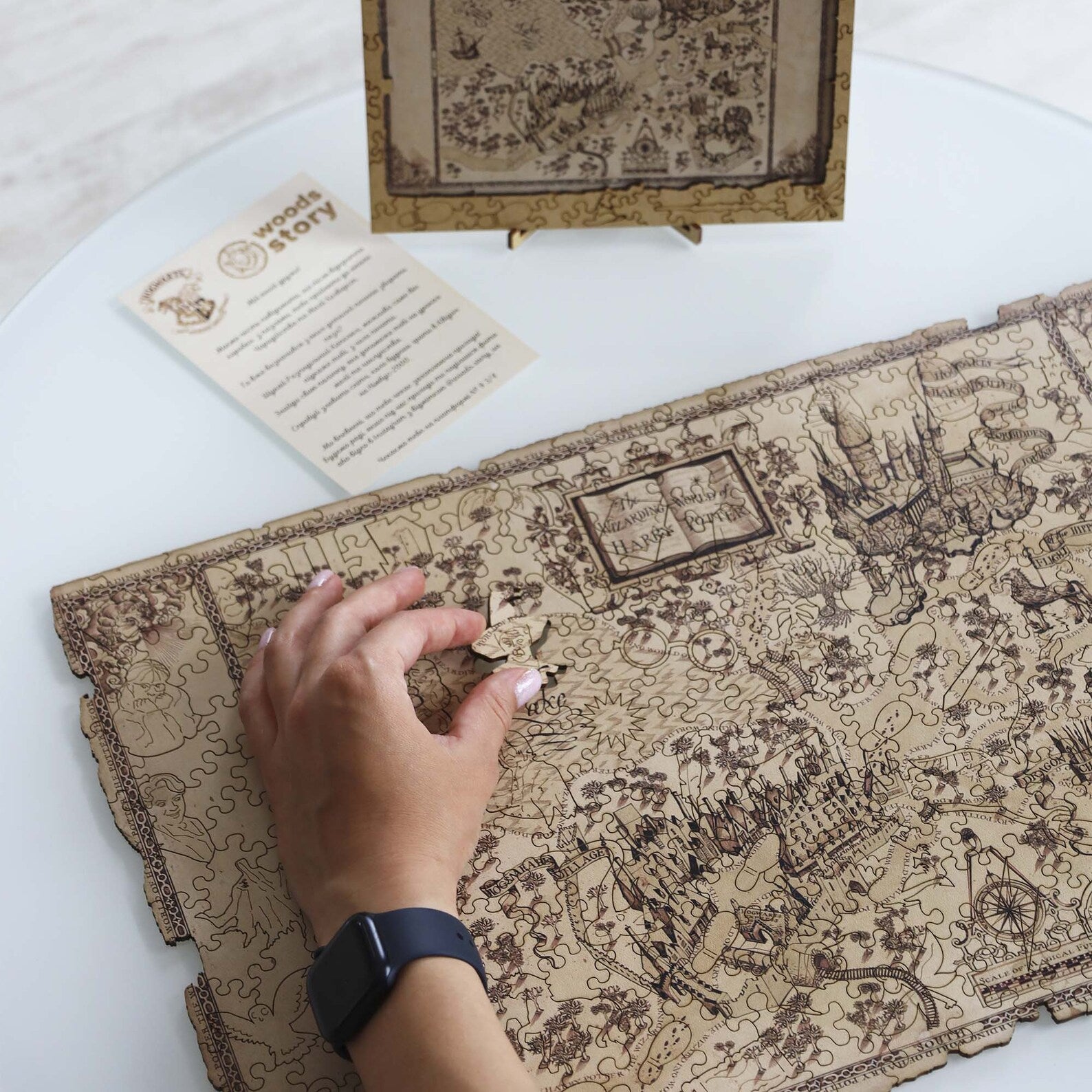 WOODEN JIGSAW PUZZLE MAGIC MAP