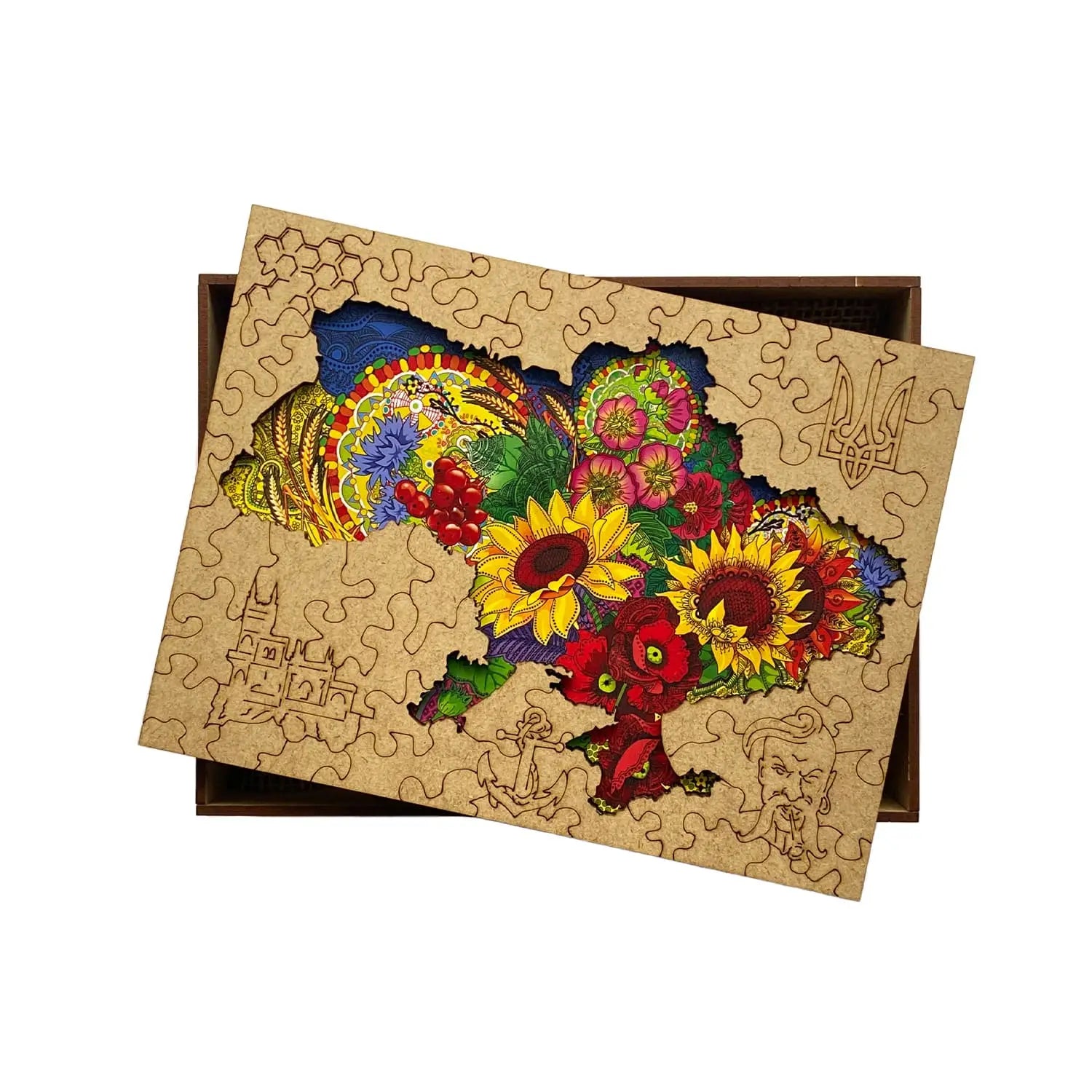 WOODEN JIGSAW PUZZLE UKRAINE