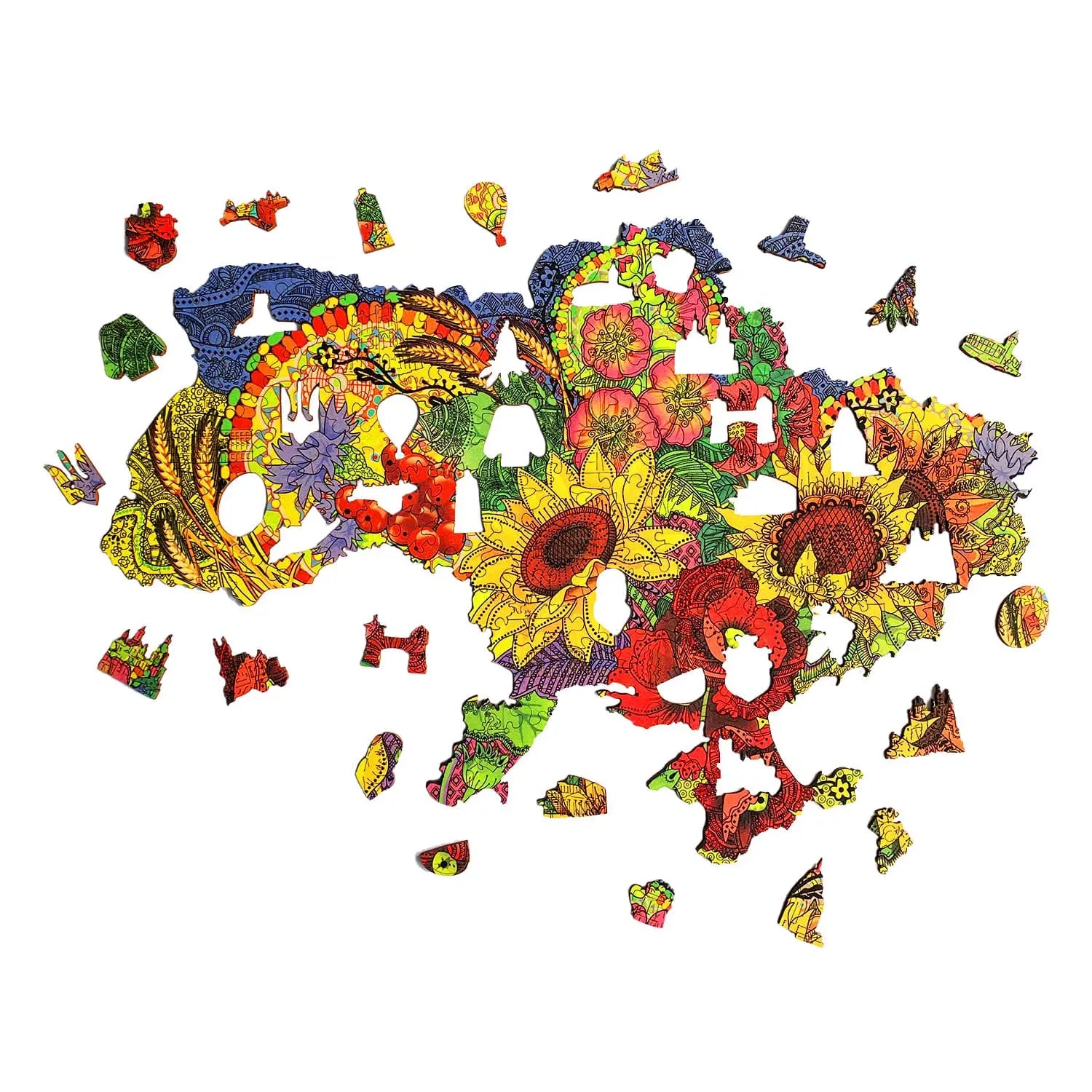 WOODEN JIGSAW PUZZLE UKRAINE