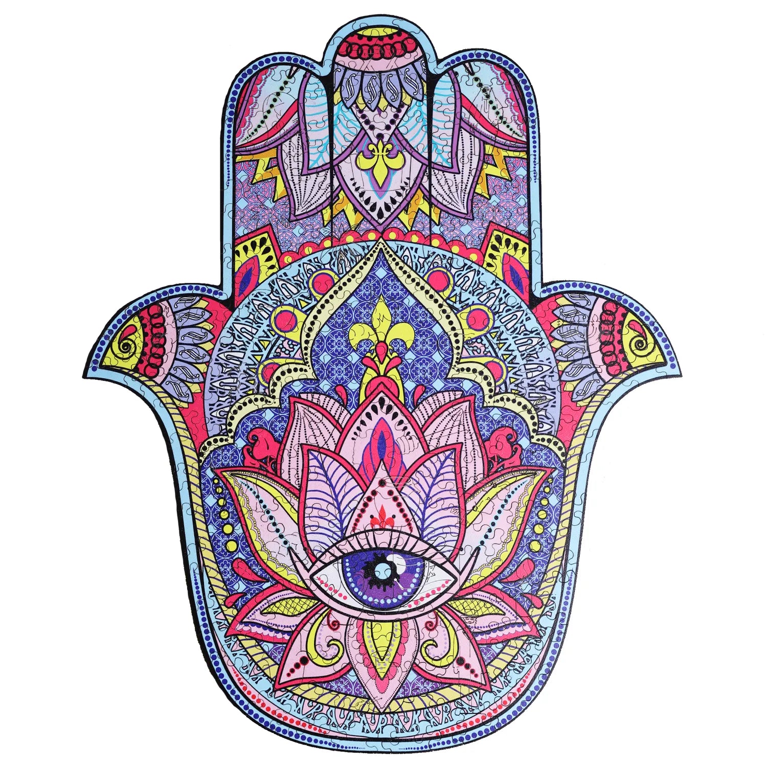 WOODEN JIGSAW PUZZLE HAMSA