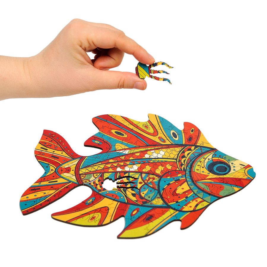 WOODEN JIGSAW PUZZLE GOLDY FISH