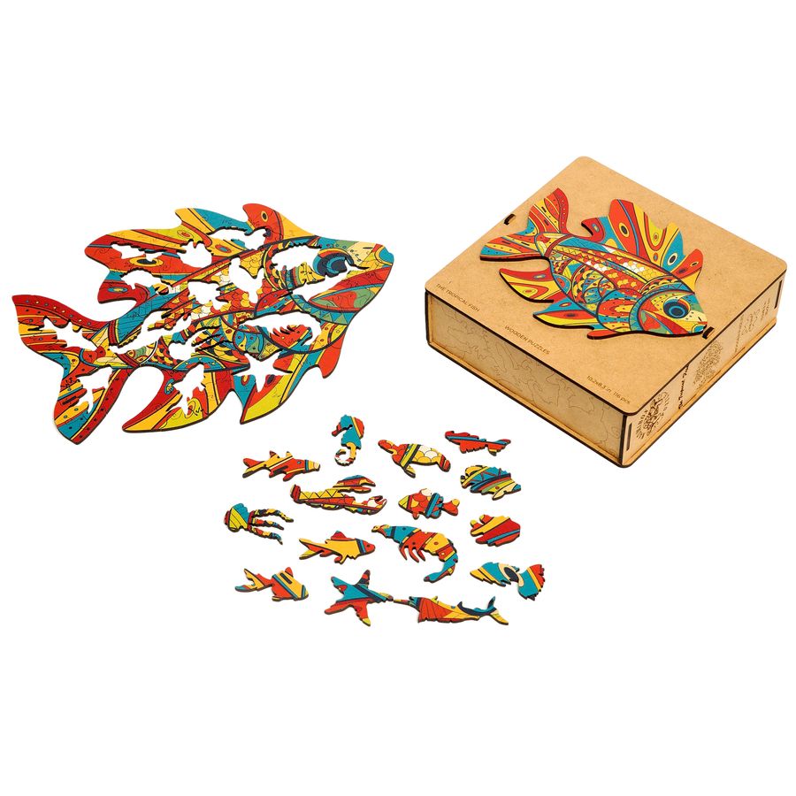 WOODEN JIGSAW PUZZLE GOLDY FISH