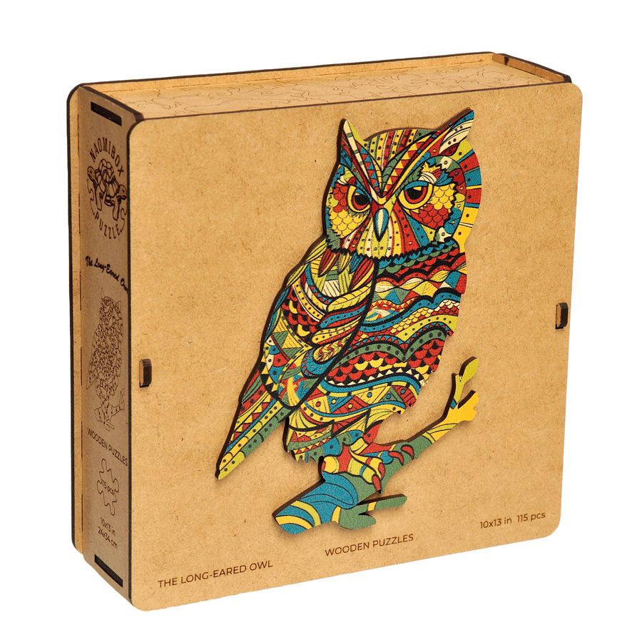 WOODEN JIGSAW PUZZLE GOLDY OWL