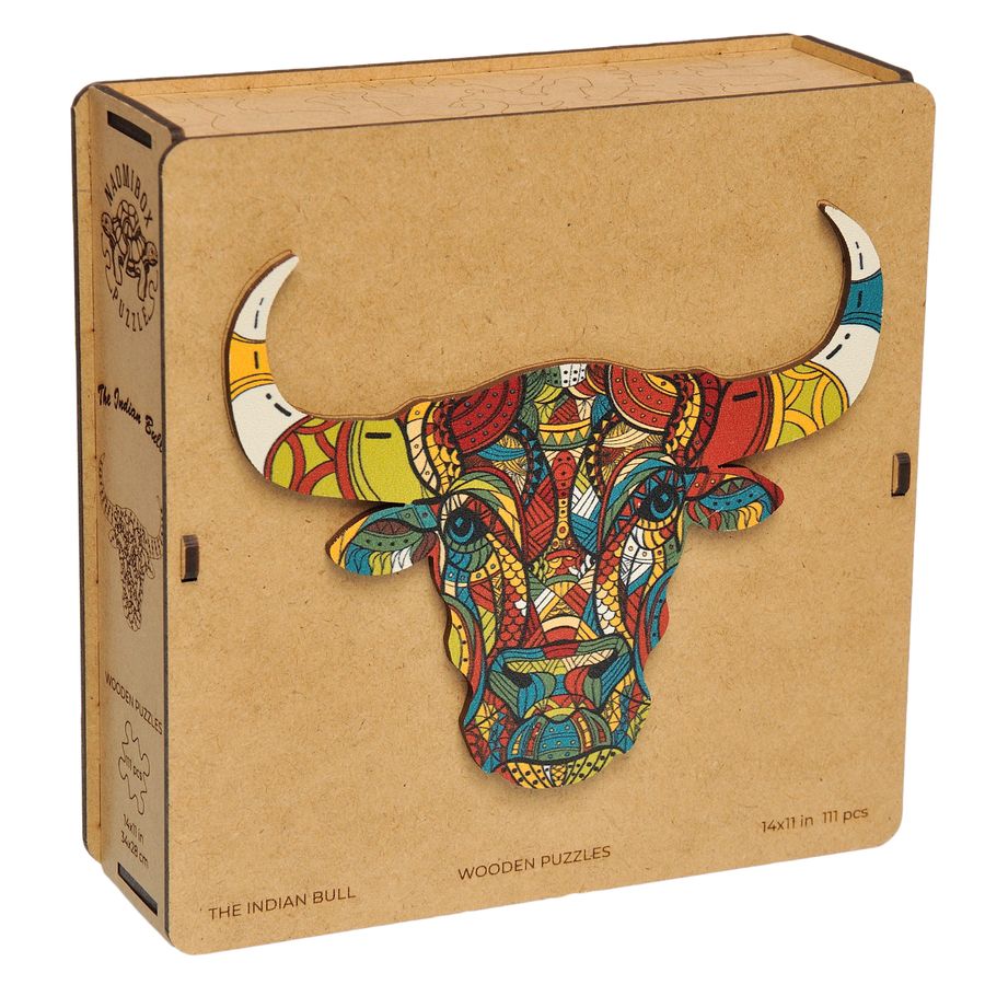 WOODEN JIGSAW PUZZLE GOLDY BULL