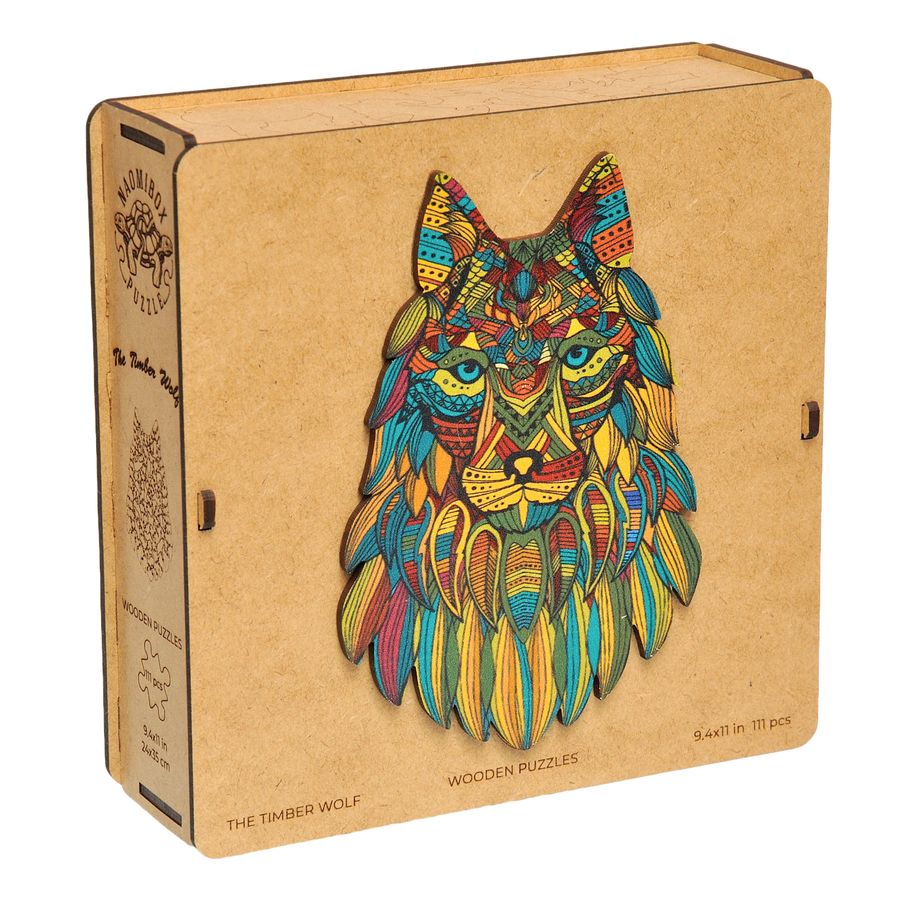 WOODEN JIGSAW PUZZLE GOLDY WOLF