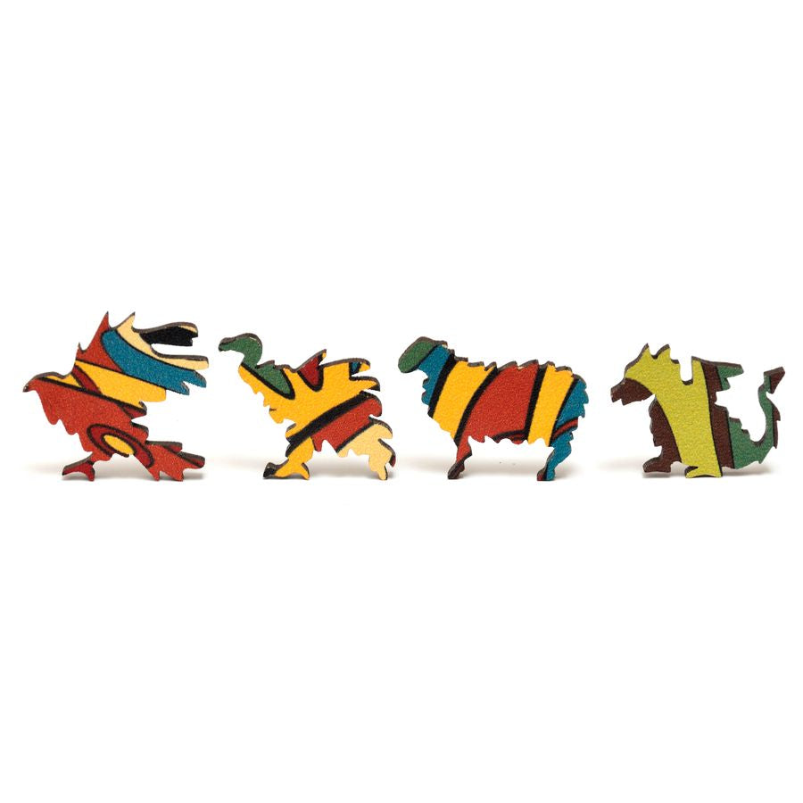 WOODEN JIGSAW PUZZLE GOLDY DRAGON