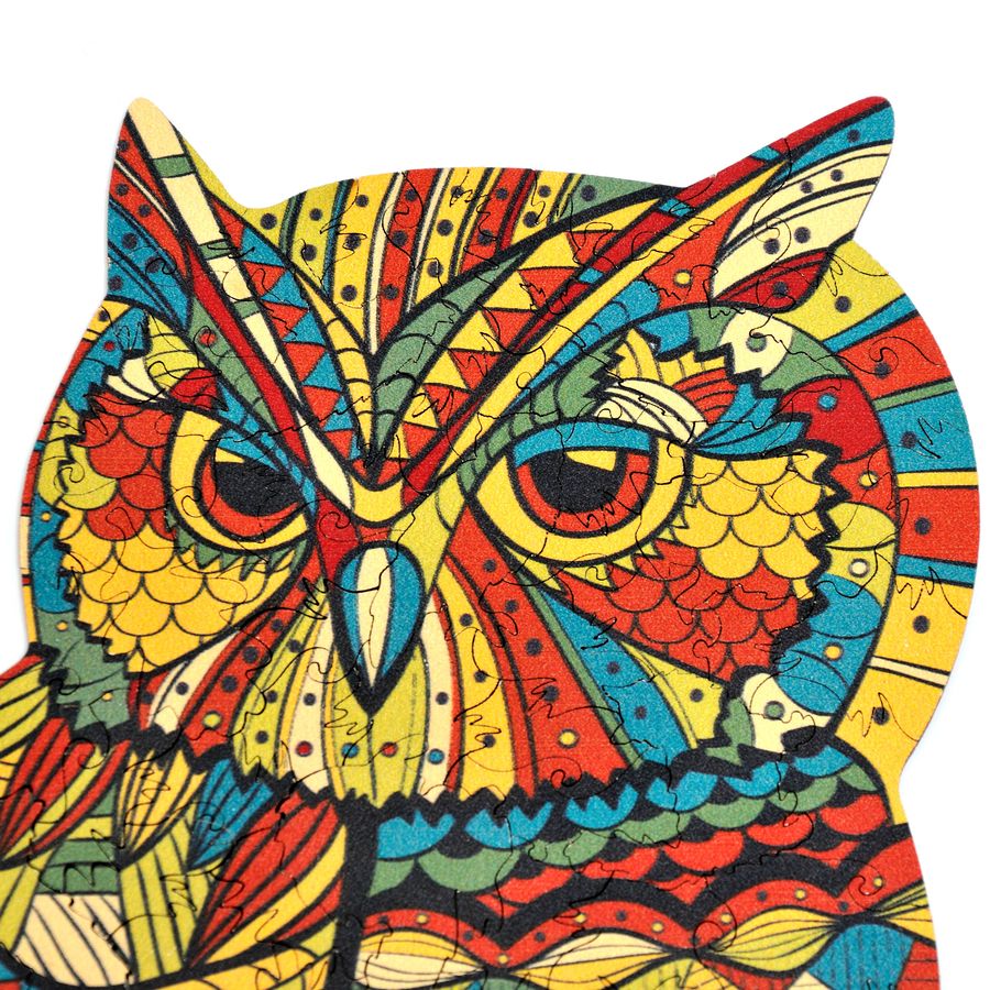 WOODEN JIGSAW PUZZLE GOLDY OWL