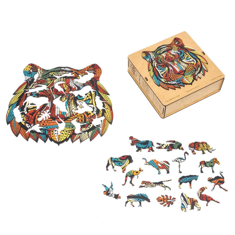 WOODEN JIGSAW PUZZLE GOLDY LION