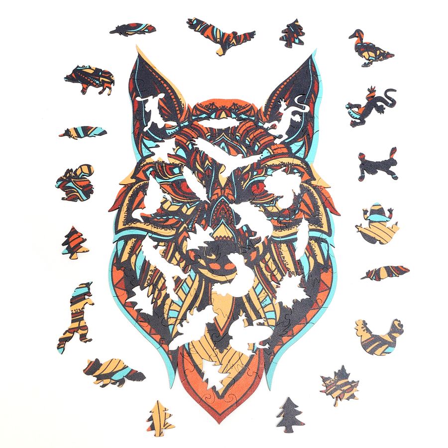 WOODEN JIGSAW PUZZLE GOLDY FOX