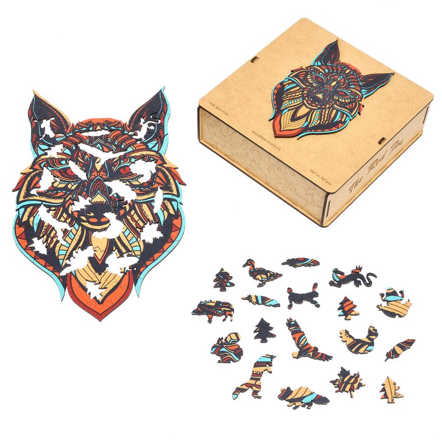 WOODEN JIGSAW PUZZLE GOLDY FOX