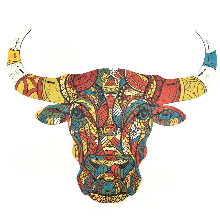 WOODEN JIGSAW PUZZLE GOLDY BULL