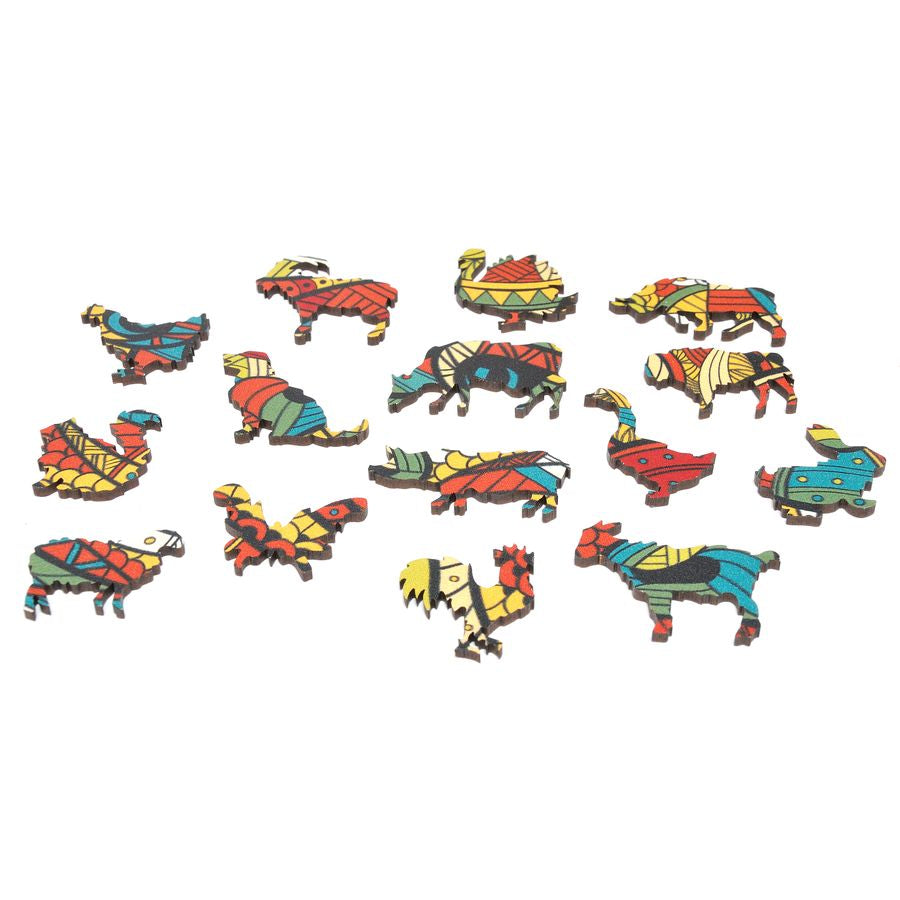 WOODEN JIGSAW PUZZLE GOLDY BULL